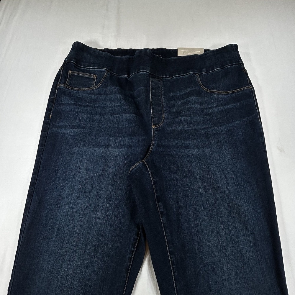 NEW Chico's Women's 3R Basic XL Jackson Indigo Pull On Jegging Jeans Dark Wash - Picture 2 of 10